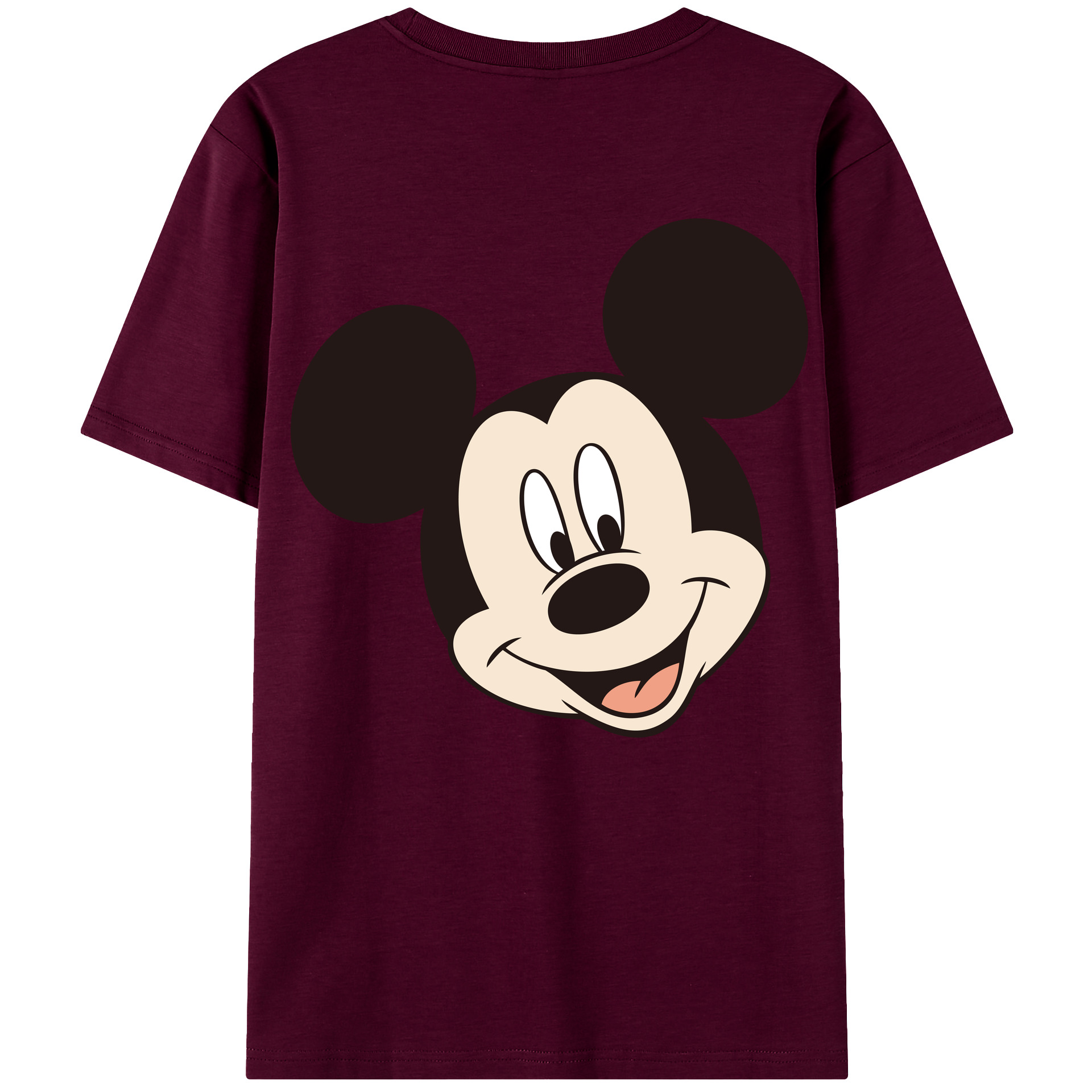 （画像用） ミッキーマウス Mickey Mouse レディース半袖Tシャツ(バックプリント)